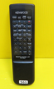 TV-561■KENWOOD　ミニコンポ用リモコン　RC-MBA7 　動作品