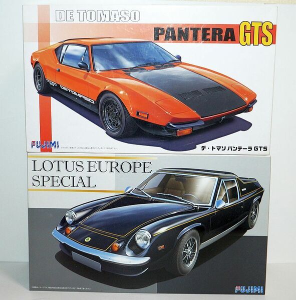 フジミ 1/24 リアルスポーツカー RS-90 デ・トマソ パンテーラ GTS RS-100 ロータスヨーロッパ スペシャル 欧州車 スポーツカー プラモデル