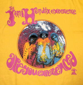 ★ジミ ヘンドリックス Ｔシャツ Jimi Hendrix 黄 Experienced - XL 正規品 ジミヘン 60s