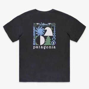 パタゴニア patagonia Tシャツ　半袖　丸首　絵柄　イラスト　ロゴ　文字　シンプル　コットン　男女兼用　XS-3XL　サイズ選択可能　TT311