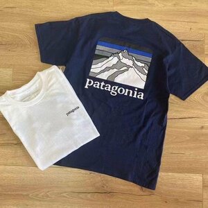 パタゴニア patagonia Tシャツ　半袖　丸首　イラスト　文字ロゴ　コットン　男女兼用　XS-3XL　サイズ選択可能　TT198
