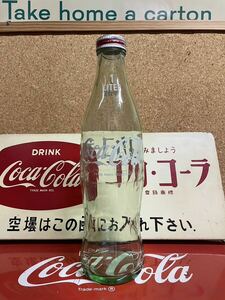 ★Coca-Cola Coke コカ・コーラグッズ空瓶 1リットル　昭和レトロガラスボトル