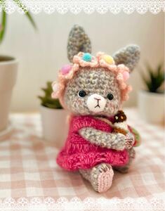u.. Chan knitting . flower ice cream 