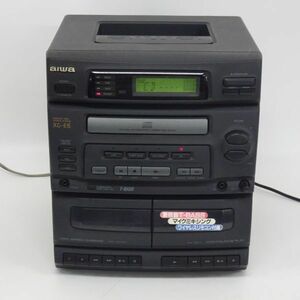 tyhd1425-1 380 aiwa アイワ ラジカセCDコンポ XG-E6 CD カセットテープ ラジオ スピーカー・リモコンなし 95年製 通電OK 動作未確認
