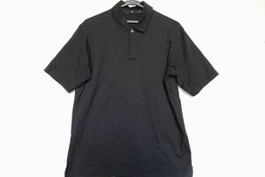 UNIQLO/ユニクロ/+J/341-437824/リラックスフィットポロシャツ/半袖/マーセライズ加工/ジルサンダー/黒/ブラック/Mサイズ(6/7R6)