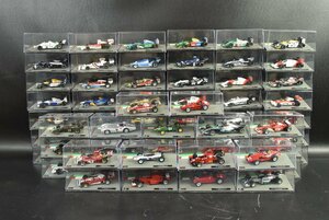 ▼DeAGOSTINI ディアゴスティーニ F1 マシンコレクション 67台まとめて 1/43 スケール ミニカーのみ ディスプレイ台付 塗装済完成モデル