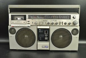 VAIWA Aiwa CS-J77 large radio-cassette # electrification verification only / present condition . radio-cassette FM/AM stereo radio cassette recorder 2way speaker 