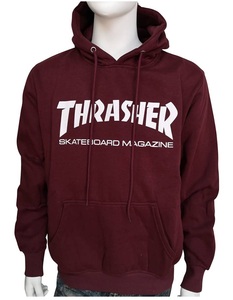 pk-THRASHER01-Enji-XL THRASHER スラッシャー スケートマグ スウェット パーカー プルオーバー エンジ XL