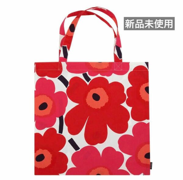 マリメッコmarimekko　トートバッグ　エコバッグ　レッド