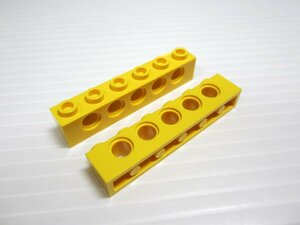 レゴ★未使用！黄色の１×６テクニックビーム２点セット