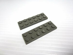 レゴ★未使用！旧濃灰色の２×６プレート２点セット
