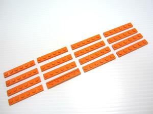 レゴ★未使用！オレンジ色の１×６プレート１６点セット
