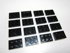 レゴ★黒色の２×３プレート１６点セット（中古品）