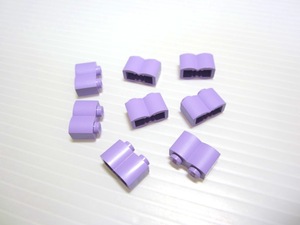 レゴ★未使用！パステル薄紫色の丸太型パーツ８点セット（１×２）