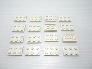 レゴ★白色の２×３プレート１６点セット（中古品）