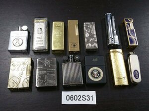 0602S31　喫煙グッズ　ライター　ツールナイフ　おまとめ　ZIPPO　PRINCE　DOUGLASS　など ※着火未確認・現状お渡し　