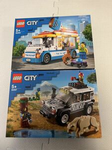 LEGO CITY レゴシティ 60253 60267 新品未開封　2点セット　アイスクリームワゴン　サファリのオフローダー