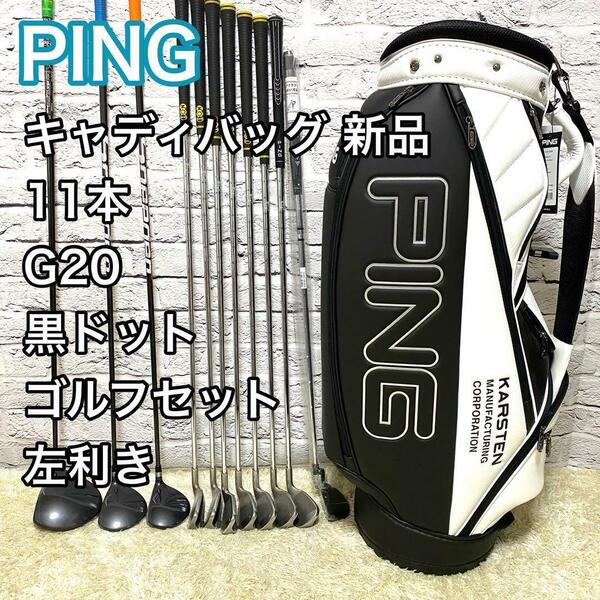 ピン PING G20 ゴルフセット 11本 左利き レフティ クラブ メンズ キャディバック新品 送料無料 パター新品