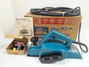 【1円～】makita マキタ 110mm カンナ 1911B 刃付き 電動かんな 未使用品 長期保管品[6]