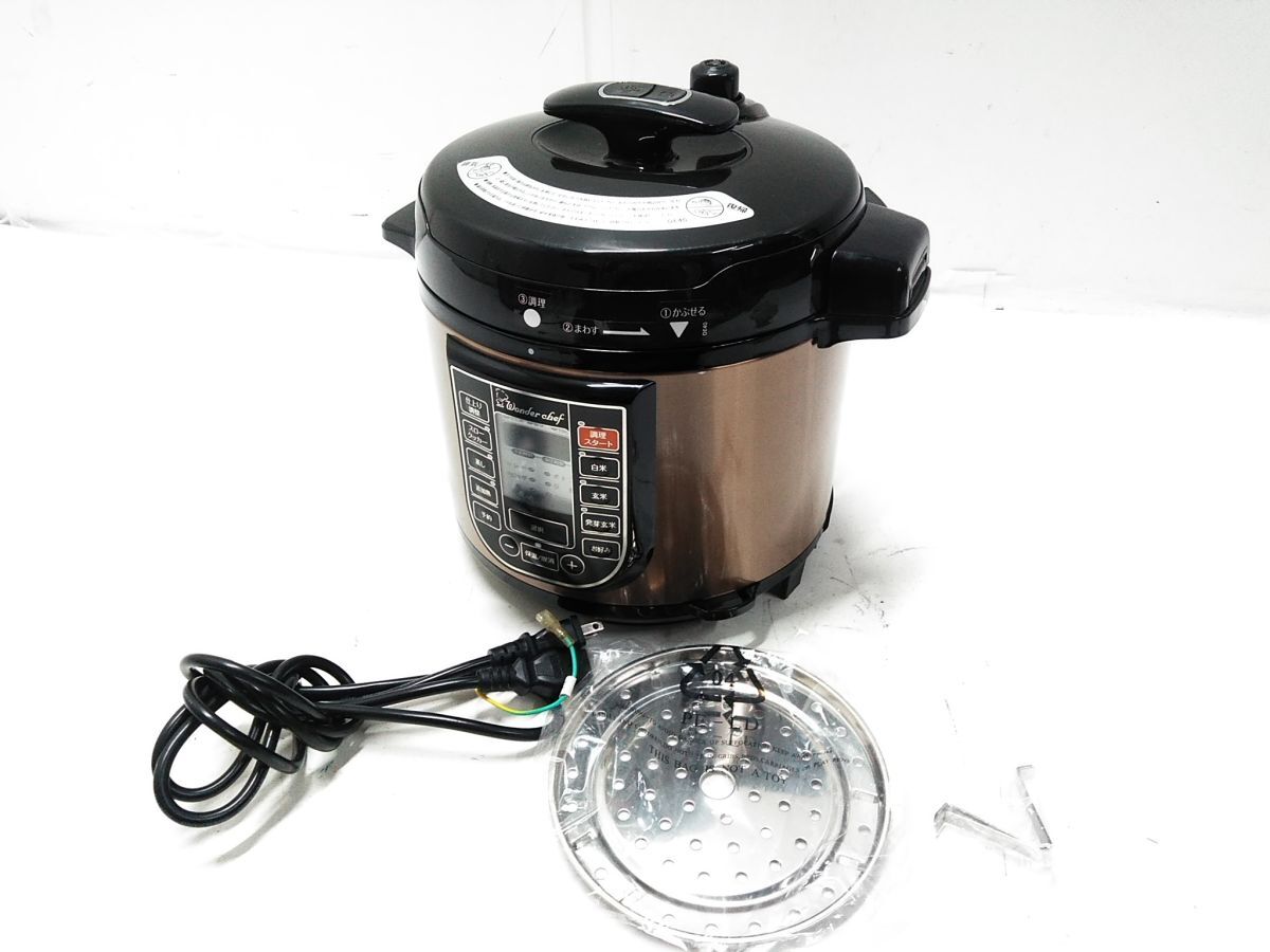 Amazon | ワンダーシェフ マイコン電気圧力鍋 4L スターターセット OEDD40 (ST) | ワンダーシェフ(Wonderchef) |  圧力鍋 通販