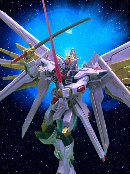 HGCE マイティーストライクフリーダムガンダム チタンフィニッシュ風完成品!!