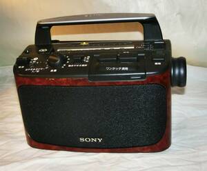 436 SONY made TV / FM / AM 3BANDS radio * old tool Showa Retro miscellaneous goods consumer electronics Showa era no start ruji