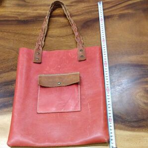 レザー トートバッグ ハンドメイド