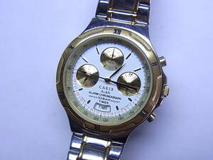 100円～良品 SEIKOセイコー ALBA カリブ メンズ クォーツ クロノグラフ 腕時計