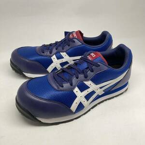 即決!未使用! asics 安全靴 FCP201 24.5cm 青/白 / アシックス ウィンジョブ CP201 セーフティー プロテクトスニーカー