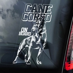 ◆カネ・コルソ ① 外張り カーステッカー 220×100mm 外貼り シール イタリアン・マスティフ カネコルソ@D1 4016