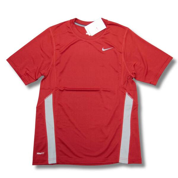 即決☆ナイキ ドライ 速乾 機能 Tシャツ RED/Sサイズ 送料込み メッシュ 通気性抜群 レッド 赤 NIKE