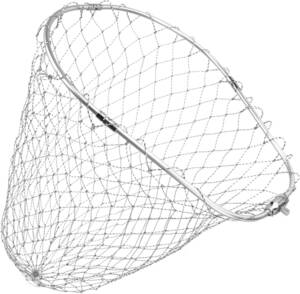 L-60cm KOMCLUB 玉網 大型たも網 ランディングネット 釣り タモ網 折りたたみ玉枠 ナイロンネット アルミオーバルフ