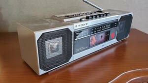  radio-cassette ZX-3 SONY operation goods flat surface oscillation board . height sound quality 