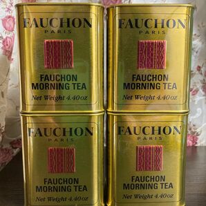 FAUCHON　フォション　紅茶モーニングティー（缶入り）計4個