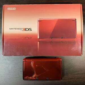 1円スタート Nintendo ニンテンドー 3DS【メタリックレッド】箱・取説・付属あり 本体 動作確認済