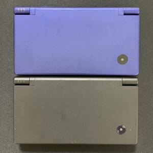 1 иен старт Nintendo DSi Nintendo DSI черный металлик голубой 2 шт. комплект рабочее состояние подтверждено 