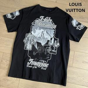 美品 LOUIS VUITTON ルイヴィトン 19AW ホーリーマウンテン Tシャツ カットソー 半袖 Mサイズ 黒 ブラック Holy Mountain