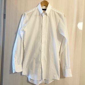 P.S.FA パーフェクトスーツファクトリー ノンアイロン Yシャツ メンズ 白 長袖 シャツ ホワイト 長袖シャツ ボタンダウン