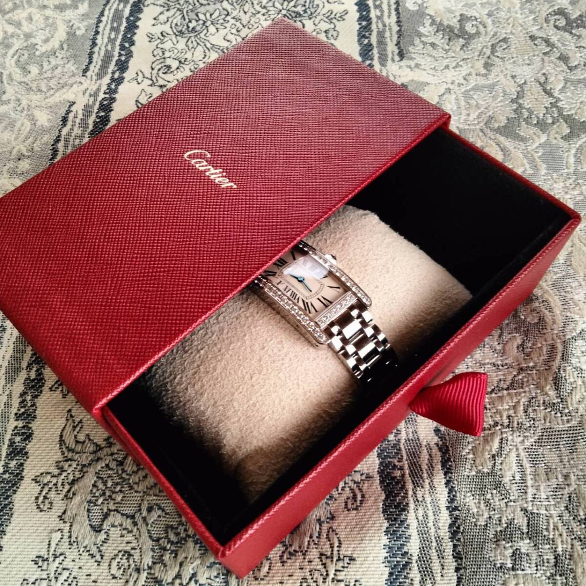 カルティエ Cartier ウッドケース ウォッチケアキット ボックス 新品 カルティエ Cartier ウッドケース ウォッチケアキット ボックス 新品