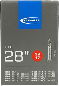 SCHWALBE(シュワルベ) 【正規品】700×28/45Cチューブ 仏式 40㎜バルブ 17SV