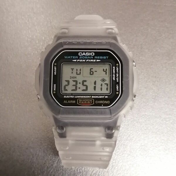 CASIO カシオ G-SHOCK DW-5600-1JF FOX FIRE国内モデル スケルトン カスタム オーバーホール済