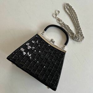  beads pretty Mini party bag black 