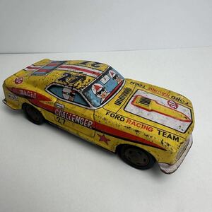 昭和レトロ　懐かしい　玩具　おもちゃ　自動車　ヴィンテージ　レーシングカー当時物 RACING TOYS ブリキ コレクター　フォード