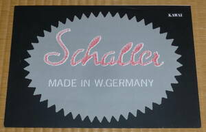  Schaller｜シャーラー カタログ ☆ PICK UPS / MACHINE HEADS / BRIDGES