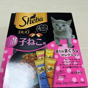 シーバ デュオ 12カ月までの子ねこ用 香りのまぐろ味セレクション 200g（20g×10袋入）×1個