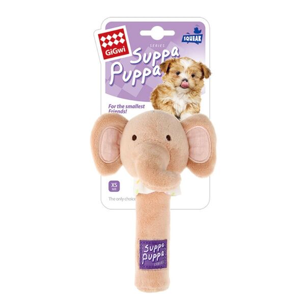 GiGwi 犬用おもちゃ ぬいぐるみ 音が出る 象の形