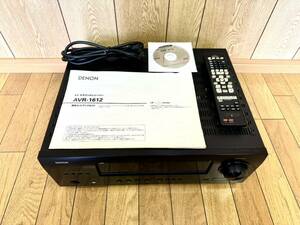 Denon AV Surround receiver 5.1ch black AVR-1612 power cord remote control owner manual handling explanation disk attaching postage all country free Denon 