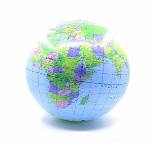 地球儀　ビーチボール　世界地図　ビニールボール　学べる　幼児教育　バルーン　教育　外遊び　海　国　首都　日本地図　英語　軽量　