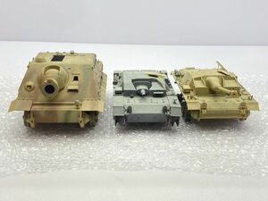 戦車 プラモデル 完成品 組済 塗装済 スケール不明 破損 欠品 あり まとめて 簡易梱包/ジャンク ※まとめて取引・同梱不可 [24-2392]