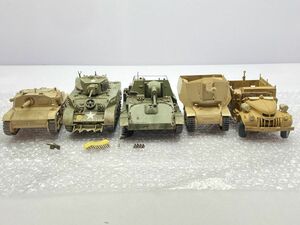 戦車 プラモデル 完成品 スケール不明 破損 欠品 あり まとめて 簡易梱包/ジャンク ※まとめて取引・同梱不可 [20-2416]